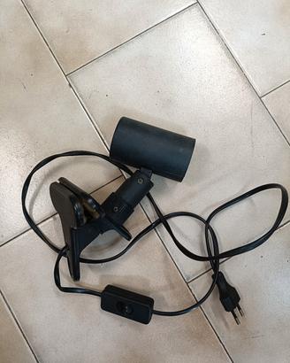 Lampada Vintage con Morsetto Anni 70 