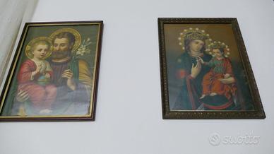 Coppia di quadri votivi