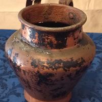 Pignata Brocca Vintage per Fagioli in Rame con due