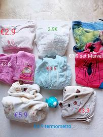 Teli e accappatoi bambini 1/2/3 anni Marvel/Trudi 