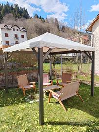 Gazebo in legno 3x3 mt