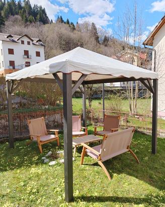 Gazebo in legno 3x3 mt