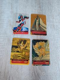 Cavalieri Zodiaco Lamincards Lotto 4 Carte Vintage