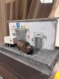 piccolo diorama con furgone
