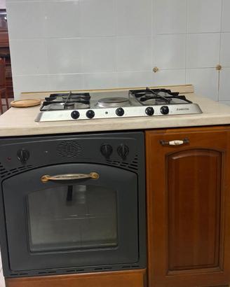 Cucina Completa Legno Massello Elettrodomestici