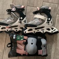 Pattini Roller Ragazza con accessori