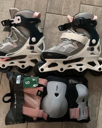 Pattini Roller Ragazza con accessori