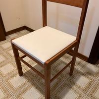 SEDIA legno seduta bianca