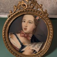 Miniatura con ritratto di dama