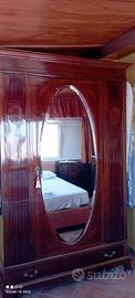 Camera da letto liberty in mogano
