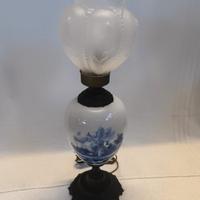 lampada da tavolo ceramica delf con coprilampada i