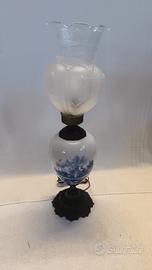 lampada da tavolo ceramica delf con coprilampada i