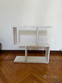 Libreria / Scaffale moderno bianco – Design geomet