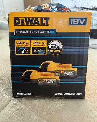 2 batterie DeWalt DCBP034E2 Powerstack 18V 1,7Ah