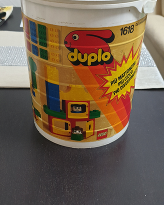 Raro barattolo della Lego Duplo modello 1618