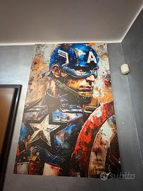 Quadro stampa su tela captain america