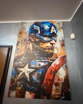 Quadro stampa su tela captain america