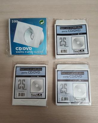 175 Buste in carta con pattella porta CD/DVD
