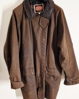 Giubbotto Australiano cerato con mantella 