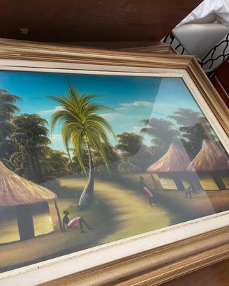 Quadri africani con cornice
