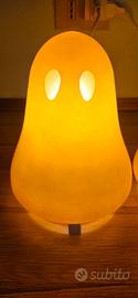 coppia Lampade in vetro fantasmini 