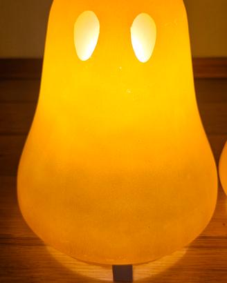 coppia Lampade in vetro fantasmini 