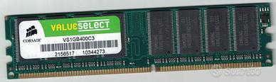 MEMORIE RAM CORSAIR 1GB PC3200 DDR 400