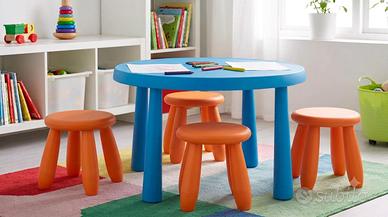 2 tavoli con 7 sgabelli IKEA
