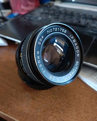ottica Ifbagon 35mm F2.8 attacco M42 