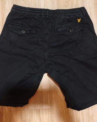Bermuda Lyle & Scott Blu con Elastico in Vita