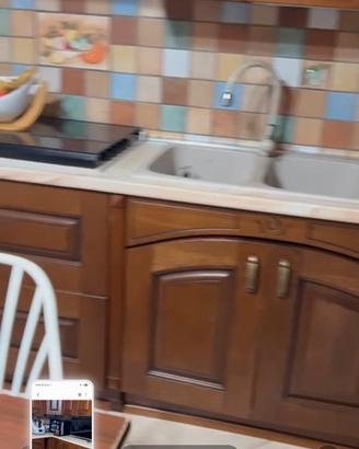 cucina angolare legno