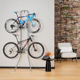 Supporto da parete per 2 biciclette