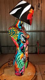 lampada manichino mezzo busto