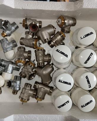 KIT RADIATORI: VALVOLA + DETENTORE + TESTINA