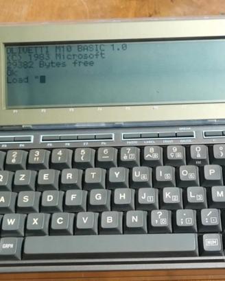 Olivetti M10 raro portatile anni 80 funzionante 