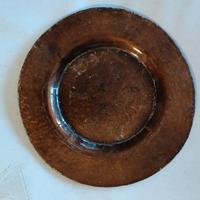 Piatto di vetro dipinto a mano, di design