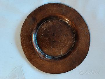 Piatto di vetro dipinto a mano, di design