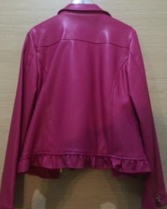 Giacca di pelle rosa