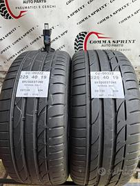 2 PNEUMATICI 225/40 R19 BRIDGESTONE ESTIVE 85%