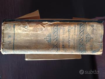 Dizionario latino italiano d'epoca 1925