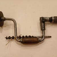 Trapano a mano d'epoca cm.33