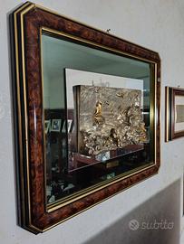 Quadro basso rilievo in argento Silvio Zippoli