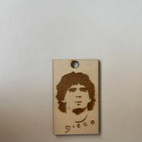 Targhetta portachiavi volto maradona