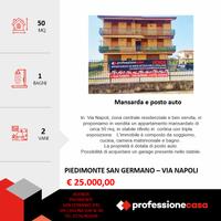 Appartamento mansardato in centro con posto auto