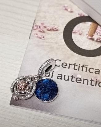Pandora charm pendente con certificato 