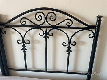 Testiera letto in ferro batutto letto singolo