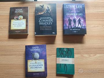 Lotto 5 libri Fantasy Sci-Fi Horror