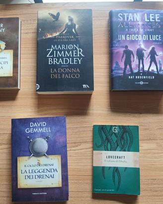 Lotto 5 libri Fantasy Sci-Fi Horror