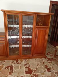 Soggiorno completo legno massello mogano di faggio