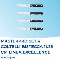 MASTERPRO Set 4 Coltelli bistecca 11,25 cm